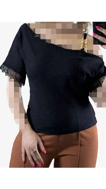 شومیز استین گیپور زنانه 2000548