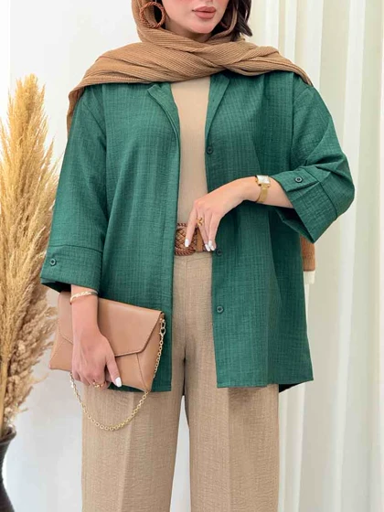مانتو دکمه مخفی سوزان