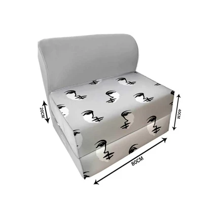 کاناپه تخت شو یک نفره نقاشی مینیمال صورت مدل M1128