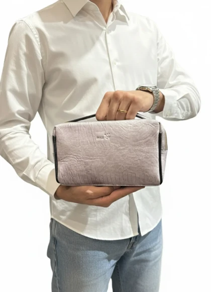 شوزبگ دستی چرم طبیعی لیزار