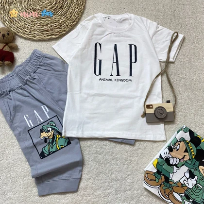 تیشرت شلوارک پسرانه GAP پنبه 2 تا 7 سال