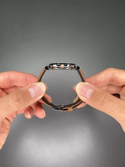 ساعت مچی امپریو آرمانی قهوه ای صفحه طوسی Emporio Armani