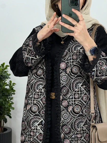 مانتو مجلسی سوزندوزی آدلین