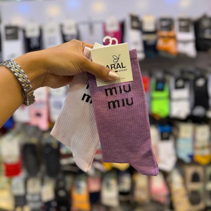 جوراب ساق بلند miu miu