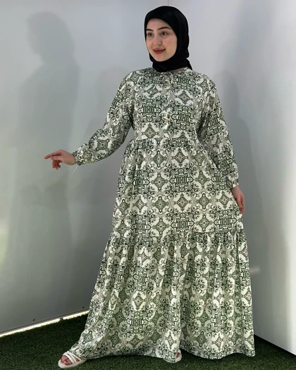 پیراهن فلور خشت 6108