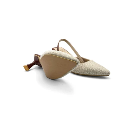کفش صندل زنانه مدل sandal valentino - 0062_Creamy/Brown