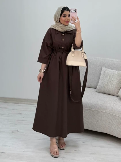 پیراهن لینن سالومه کد 435