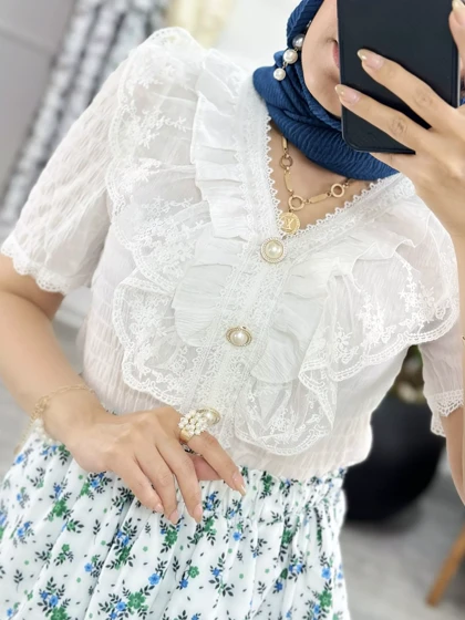 شومیز گیپور عروسکی