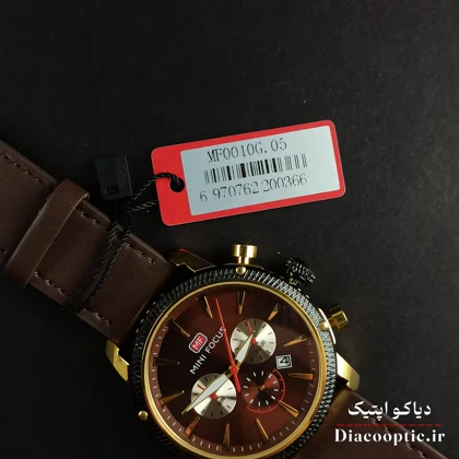ساعت مچی مردانه اورجینال موتور ژاپن برند مینی فوکوس سه موتور مدل Mf0046G.05 بند چرم