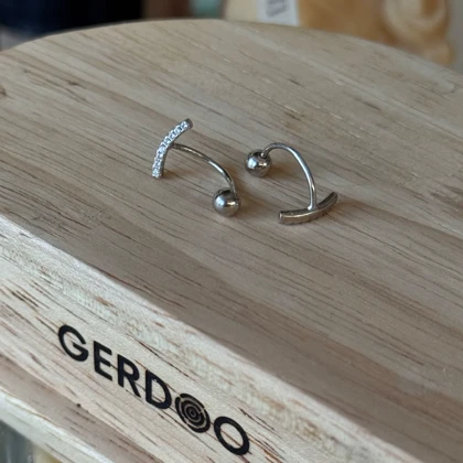 گوشواره نقره ایتالیایی