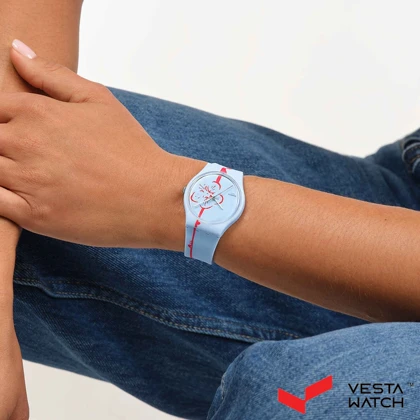 ساعت مچی زنانه سواچ SWATCH مدل SO28Z136