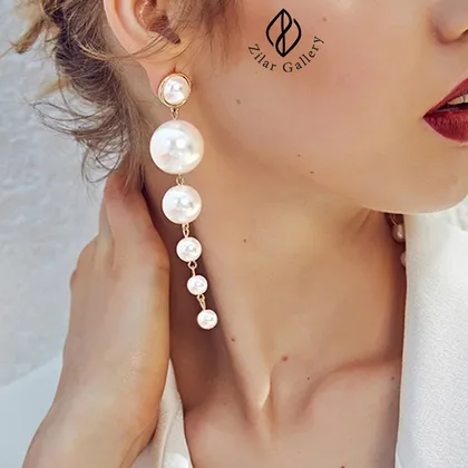 گوشواره آویز مرواریدی