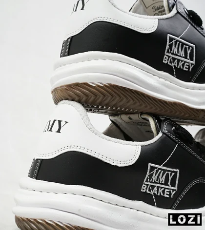 کفش کتانی مردانه مشکی سفید BLAKEY LOW SNEAKER
