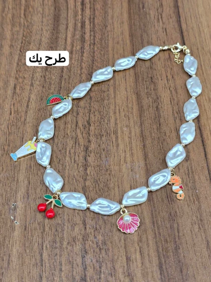 گردنبند صدف سیمین