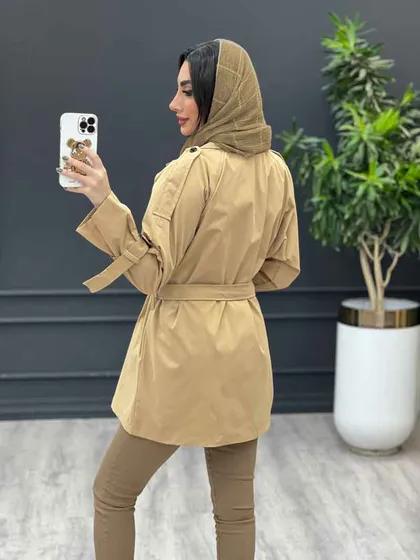 بارانی شش دکمه ژیله گرد