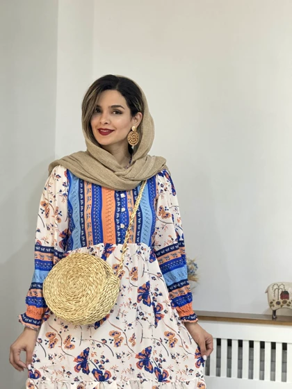 مانتو پیراهنی دکمه دار غزال