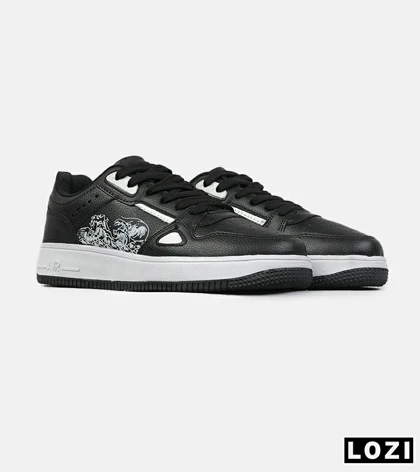 کفش مردانه و زنانه مشکی سفید NIKE AIR FORCE Draw مدل 8780
