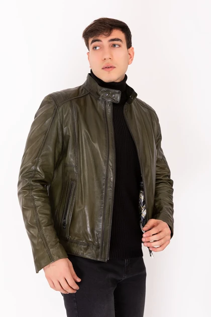 کت و کاپشن مردانه new-venture-gian-ferre-solid-leather