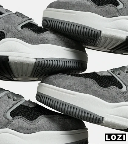 کفش کتانی مردانه و زنانه طوسی مشکی NEW BALANCE 550