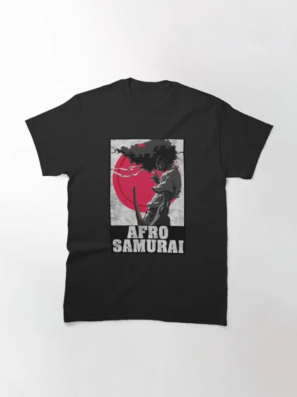 تیشرت لانگ انیمه AFRO SAMURAI افرو سامورایی AFRO HAIR SAMURAI کد 185731