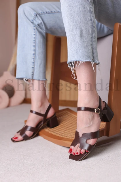 کفش صندل پاشنه‌دار زنانه کد 614