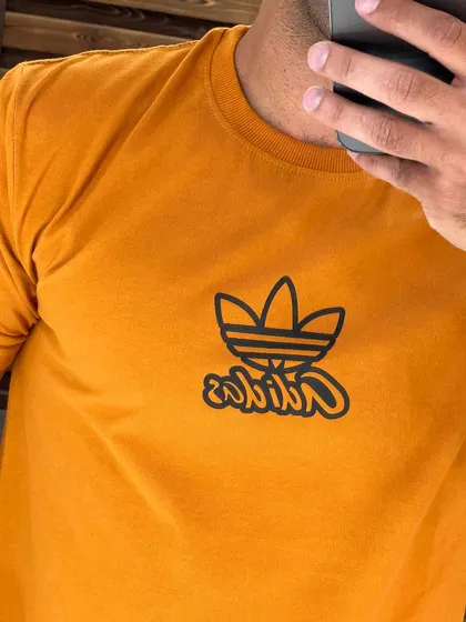 تیشرت یقه کشبافت ADIDAS