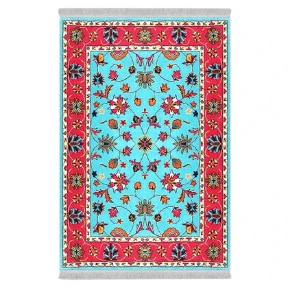 فرشینه از جنس پارچه هازان مخمل ترک طرح سنتی و مدرن برند دفه کد DAMG712