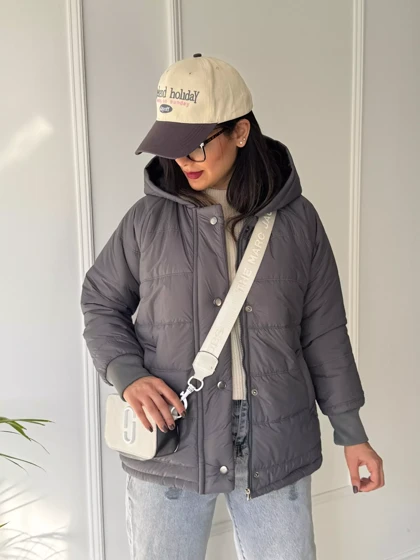 کاپشن کلاهدار سبا