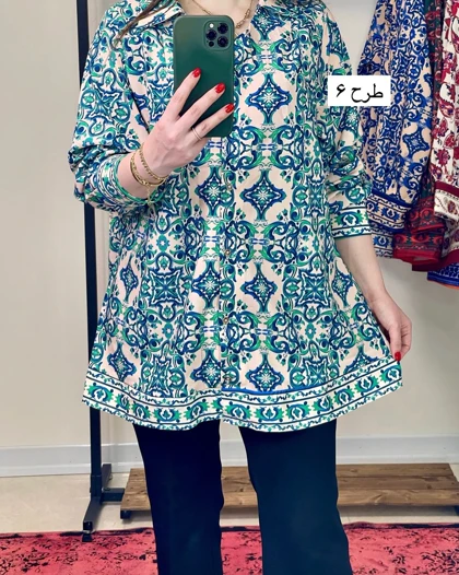 تونیک طرح‌دار پایین حاشیه