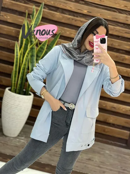 مانتو لینن آستین پیله