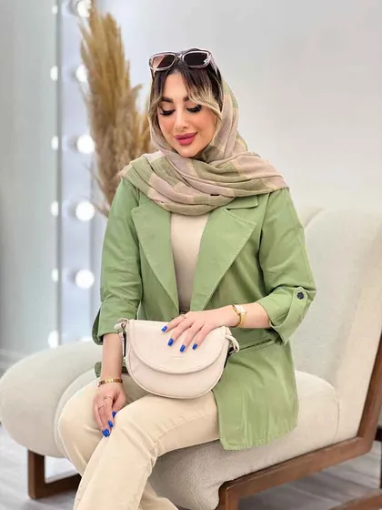 مانتو کتی دو دکمه ثمین