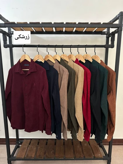 پیراهن مخمل کبریتی 2594