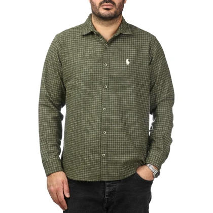 پیراهن آستین بلند پشمی مردانه مدل 6103897