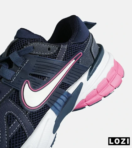 کفش کتانی زنانه سرمه ای صورتی Nike cushlon مدل 7942