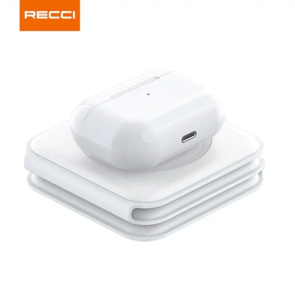 شارژر بی سیم رومیزی 15 وات سه کاره گوشی، اپل واچ و ایرپاد رسی RCW-36