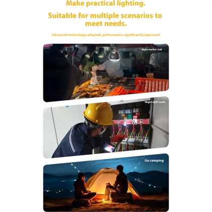 چراغ کمپینگ شارژی خورشیدی ان لایت N-LIGHT مدل A01T چندکاره