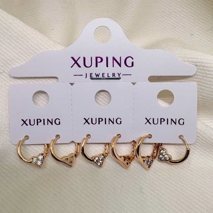 گوشواره ژوپینگ مدل «تپش قلب» | حلقه‌ای کوچک با درخشش عاشقانه