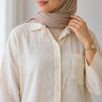 شومیز مانتویی نخی رها