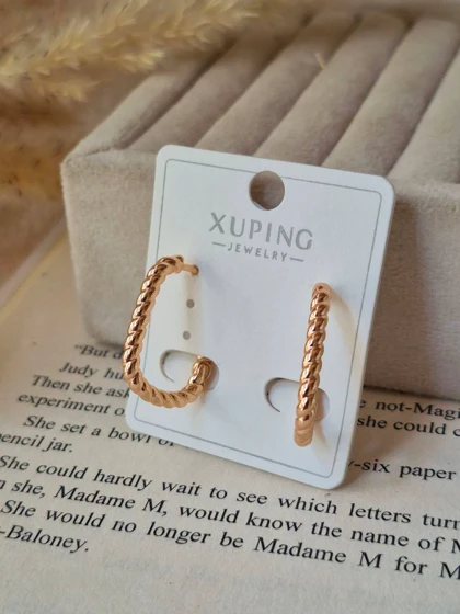 گوشواره ژوپینگ مستطیل پیچ M11