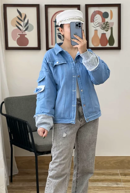 کاپشن جین داخل خز کد 3180