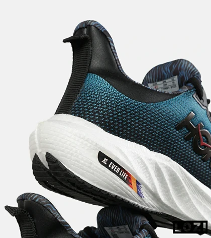 کفش کتانی مشکی آبی HOKA