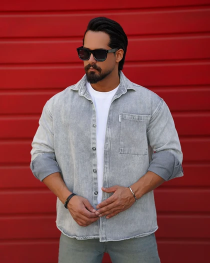 پیراهن جین پاییزه مردانه