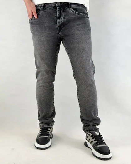 شلوار جین مردانه اسلیم فیت رنگ زغالی ronak dsquared