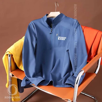 تیشرت نیم زیپ داخل پلار BLACKDEER