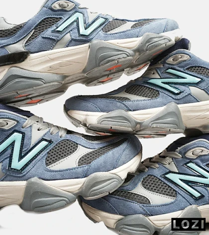 کفش کتانی مردانه آبی خاکستری NEW BALANCE 9060
