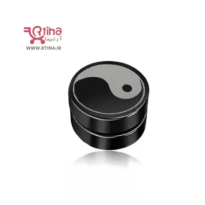 گوشواره بدون سوراخ دخترانه و پسرانه طرح یین و یانگ