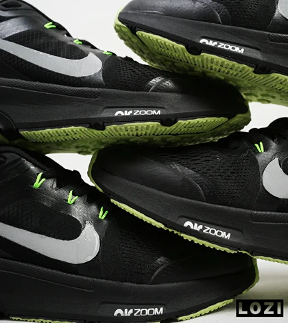 کفش کتانی بزرگ پا مشکی سبز NIKE zoom