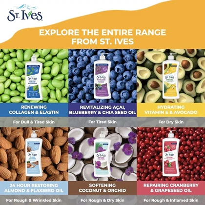 لوسیون بدن نرم کننده سنت آیوز St. Ives با رایحه ارکیده و نارگیل 621ml