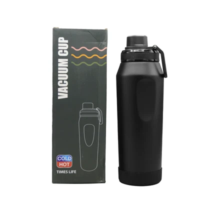 شیکر استیل ورزشی یک تیکه وکیوم کاپ مدل TIMES LIFE ظرفیت 1 لیتر