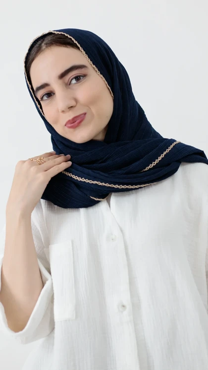 شال سرمه ای